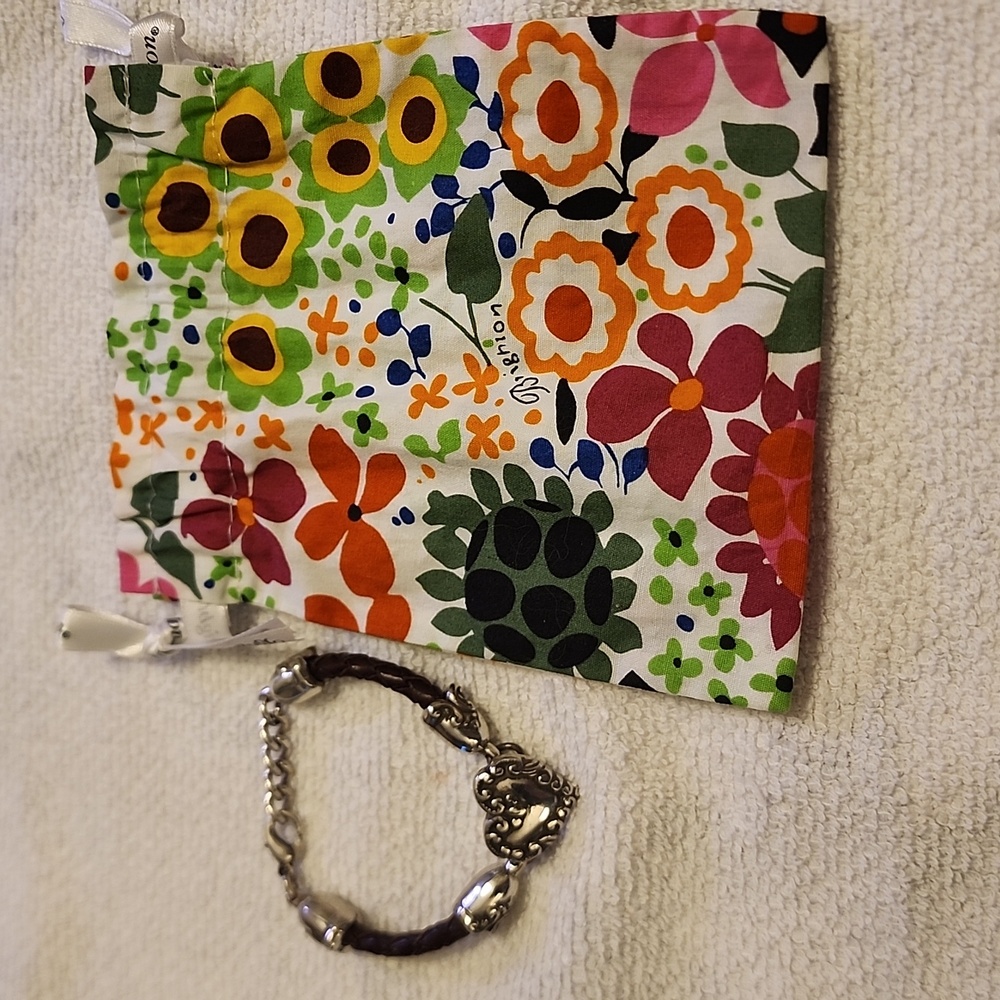 Brighton Bracelet, Heart Charm and Floral Pouch